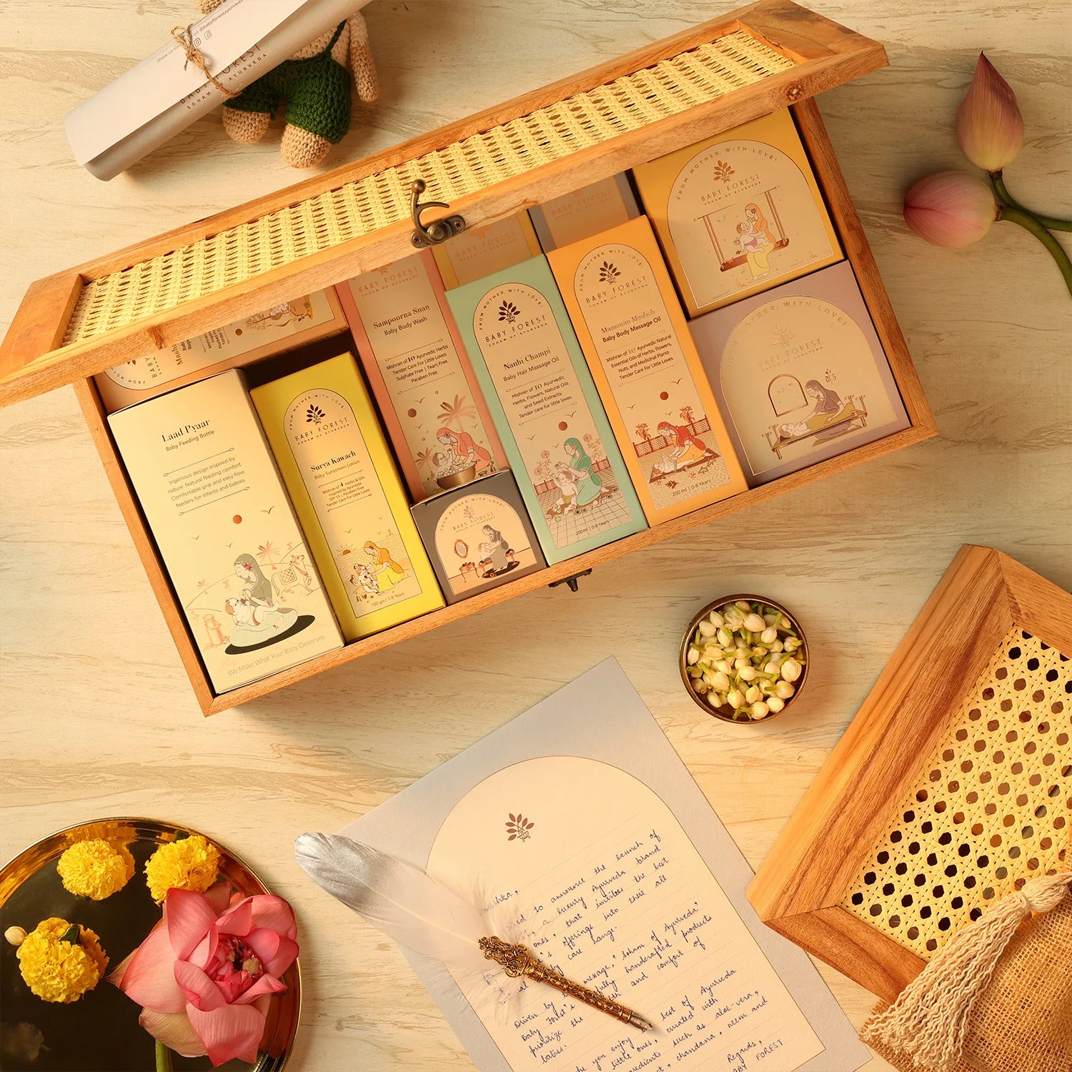 Nanhi Pitari Baby Shower Wooden Gifting Box